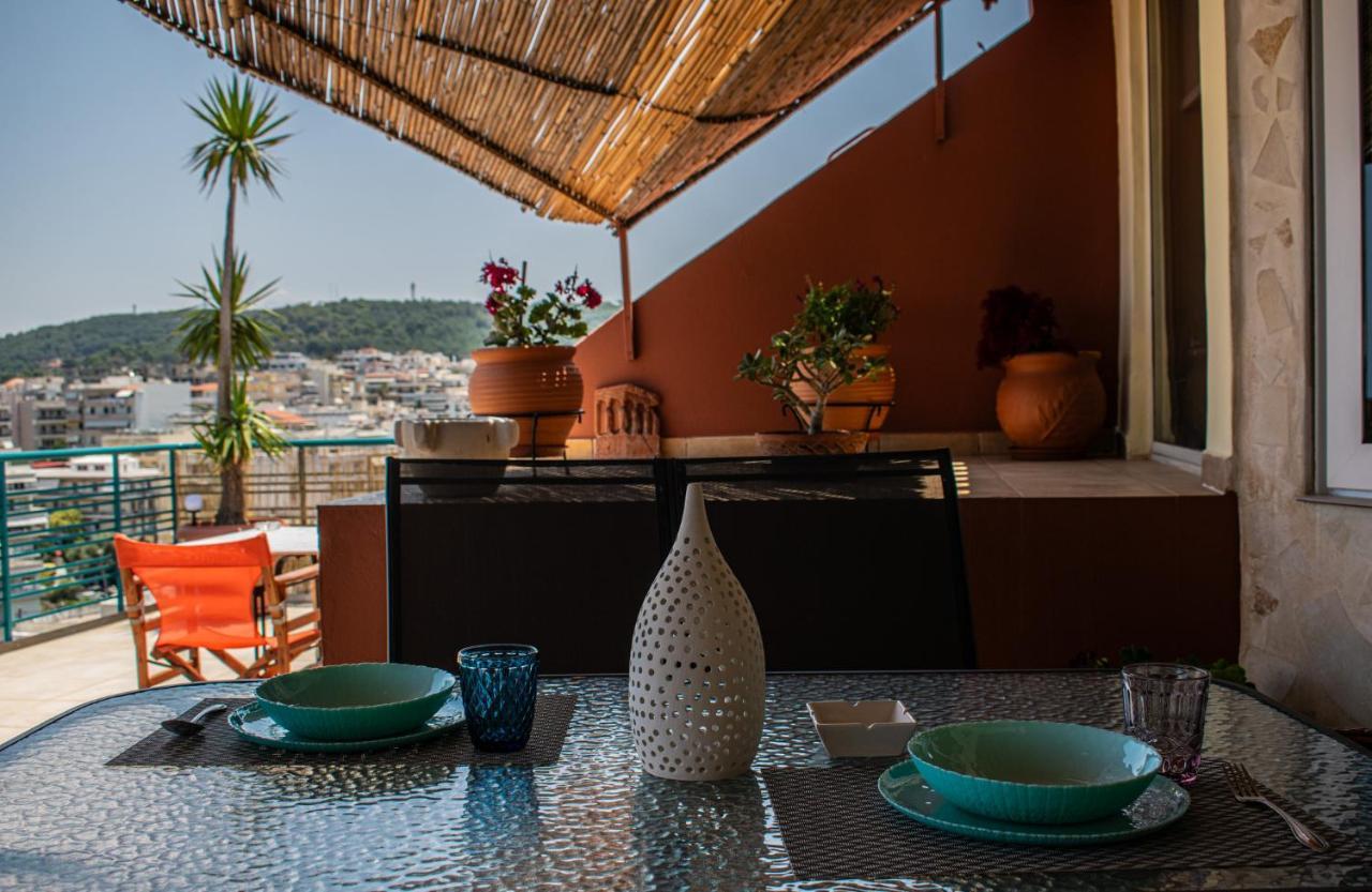Rooftop With Sea View In Central Rethymno Exteriör bild
